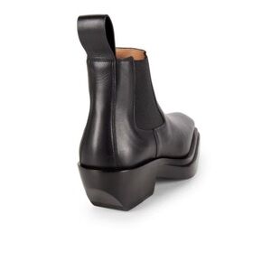 MENS BOOT Bottega Venetia Black Leather Chelsea Boots
